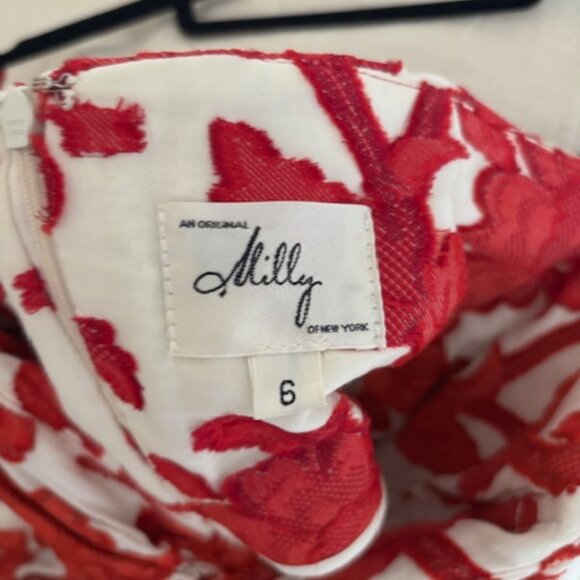 Red and Cream Strapless Milly Dress - Picture 5 of 5